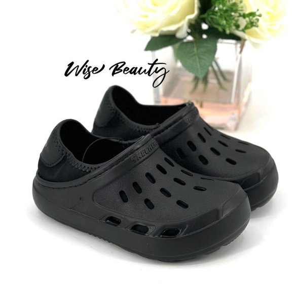 Skechers Other - Skechers Boy’s Foamies Swifters II Warmer Clog Size 7 Shoe Black NEW